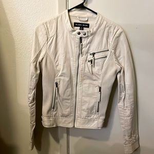 Blanc noir moto jacket, used like new condition.  Very flattering